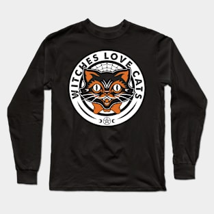 Halloween Cat - Witches Club Long Sleeve T-Shirt